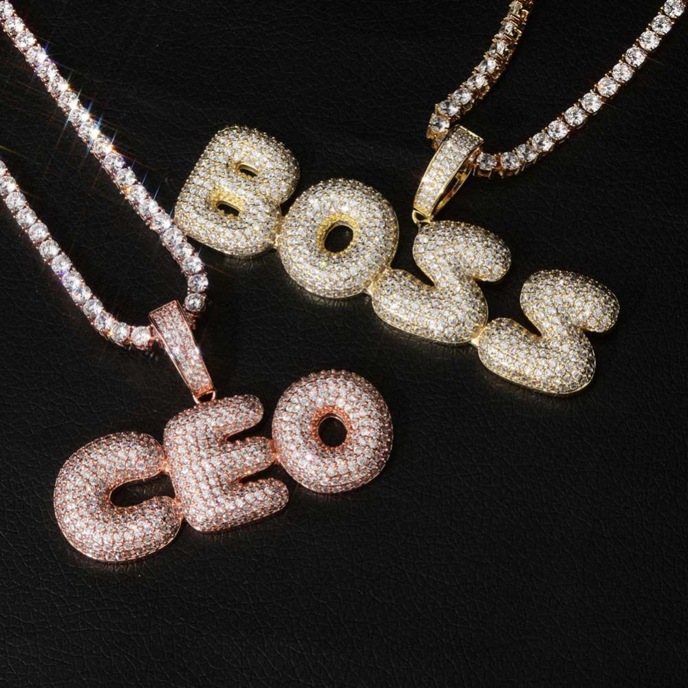 Iced Out Custom Name Pendant