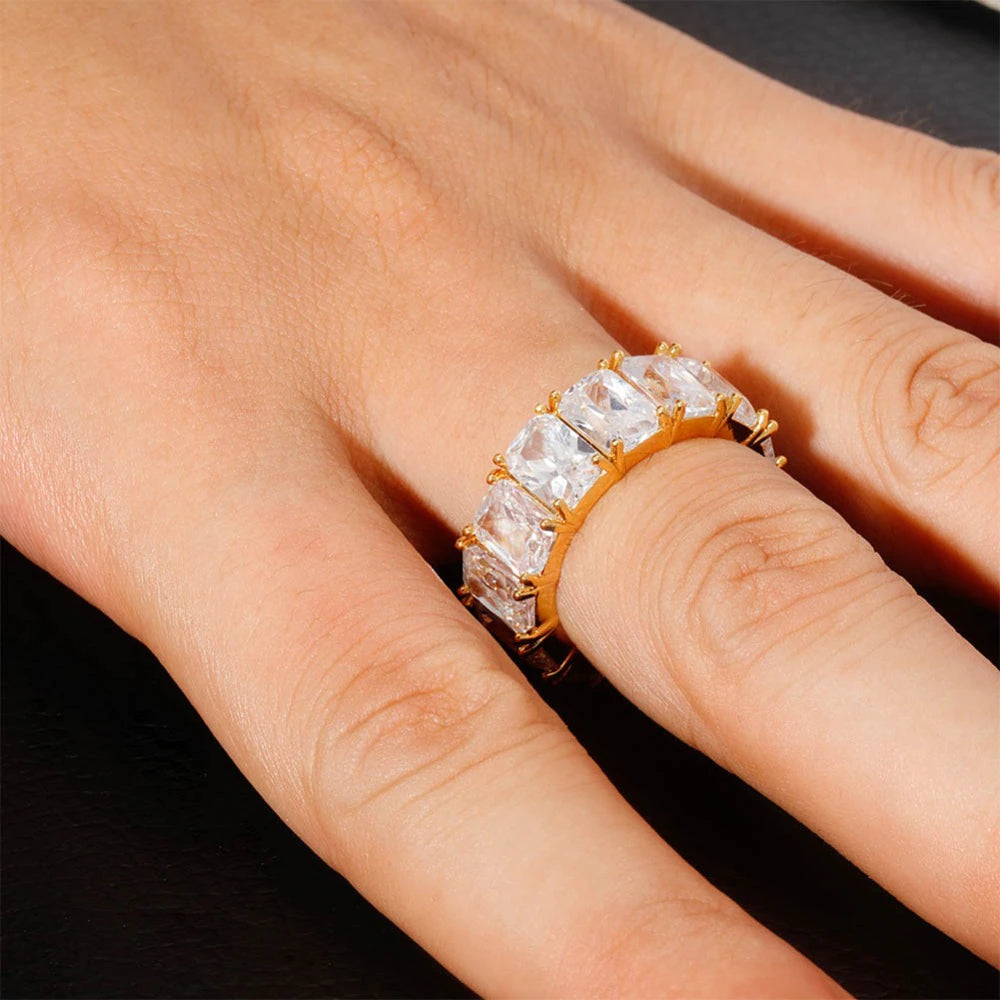 18K Gold Baguette Ring