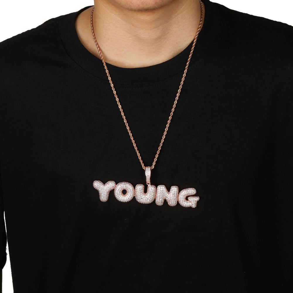 Iced Out Custom Name Pendant