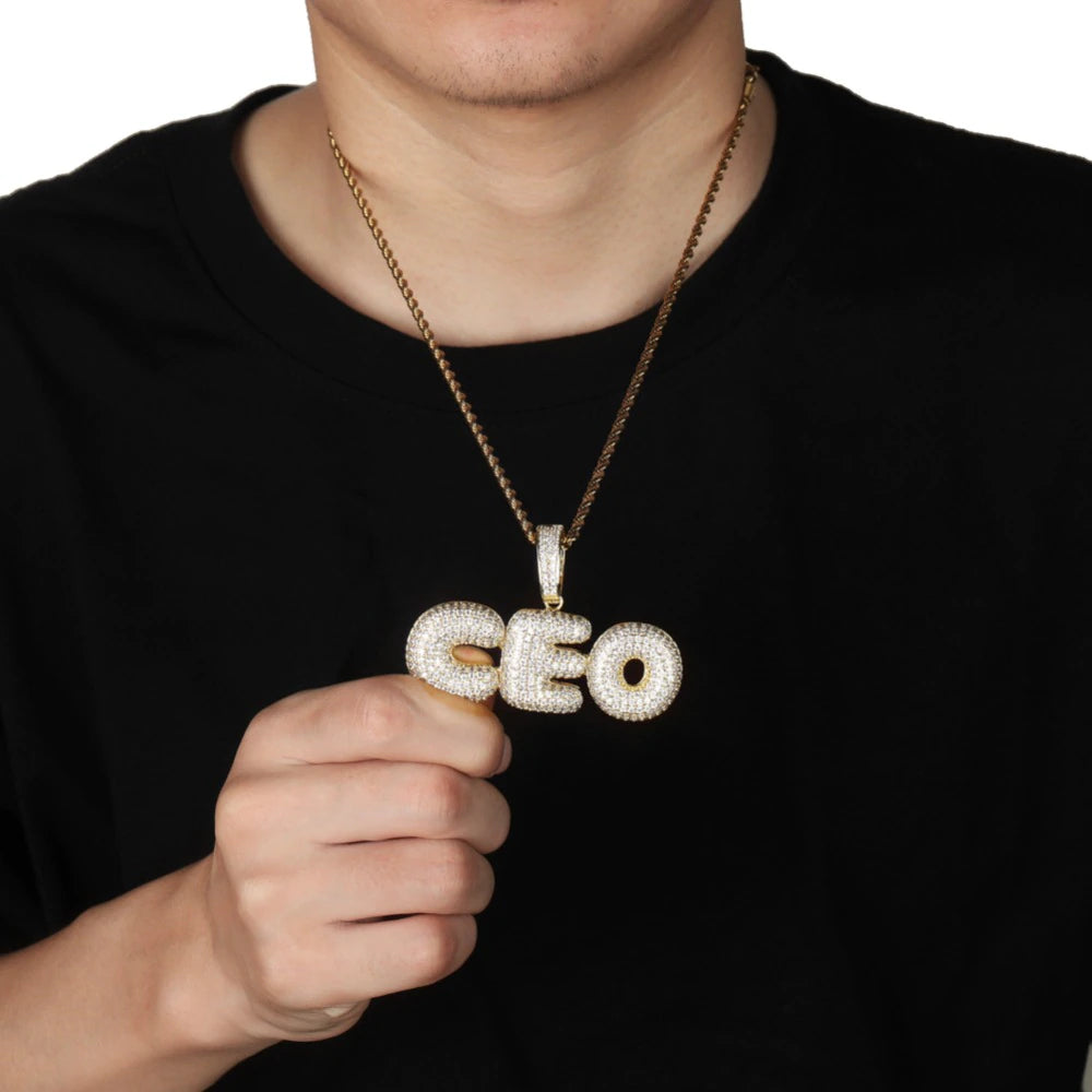 Iced Out Custom Name Pendant