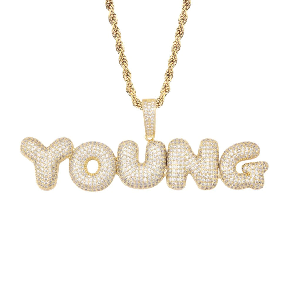 Iced Out Custom Name Pendant