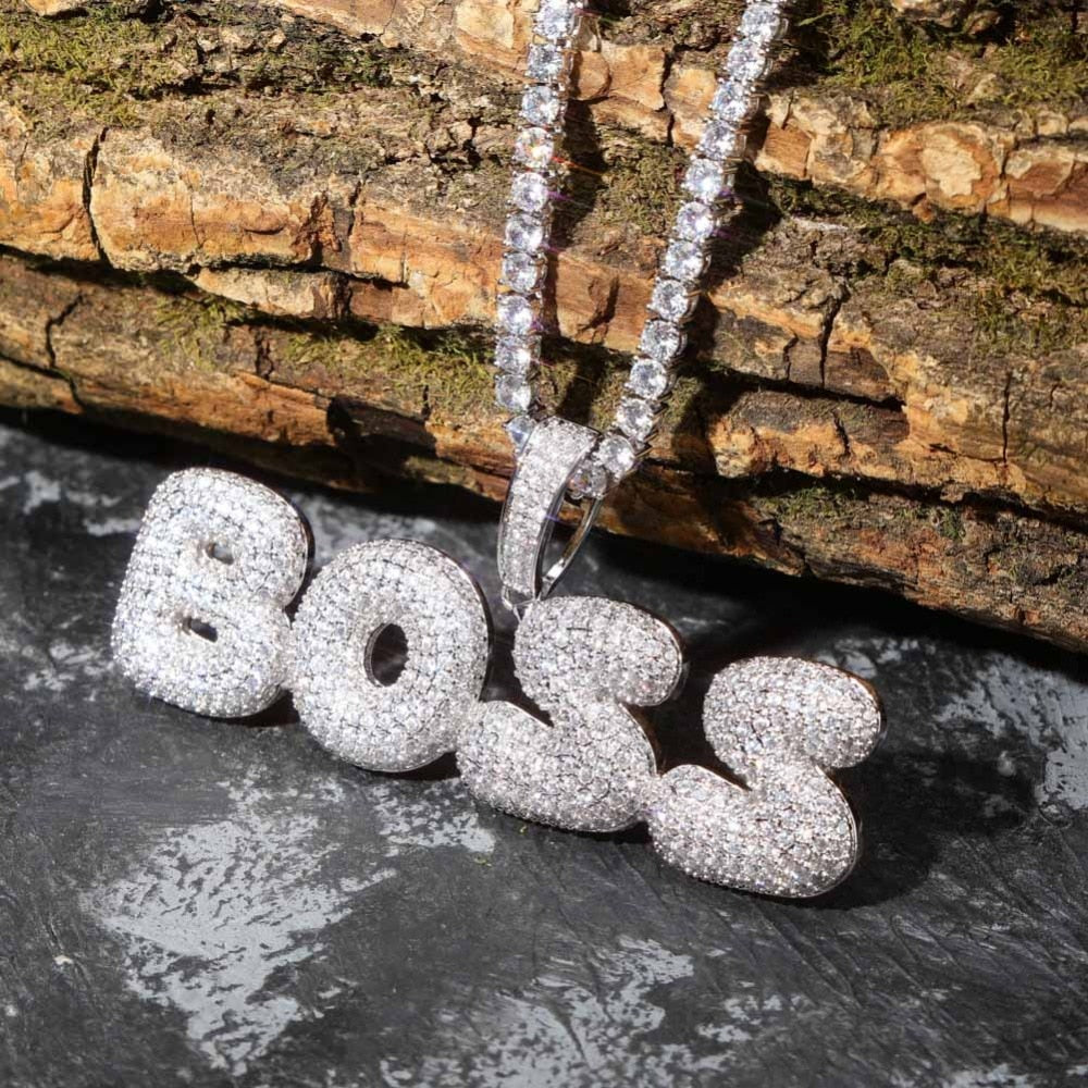 Iced Out Custom Name Pendant