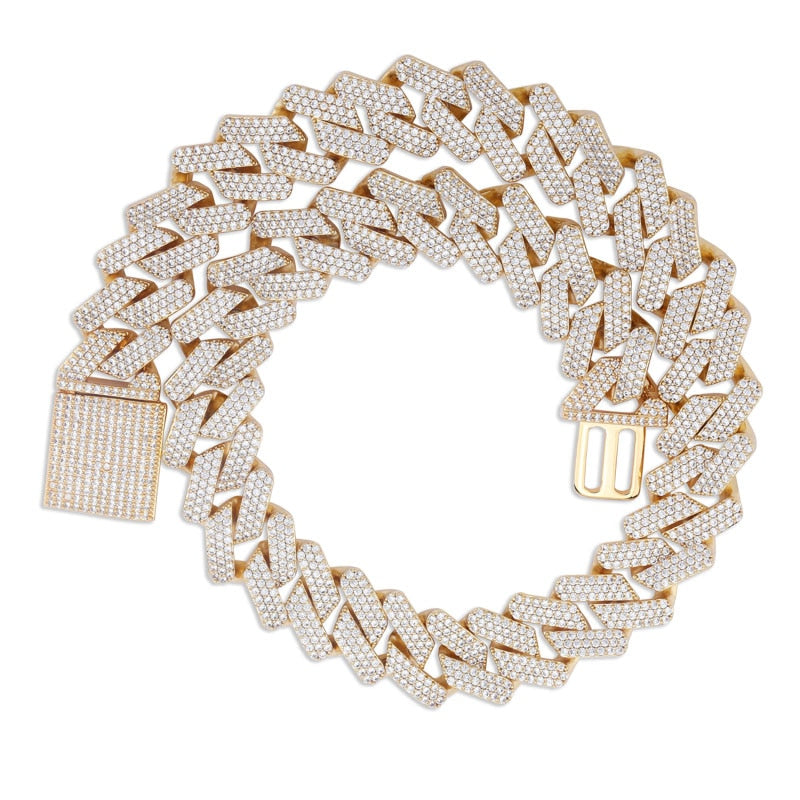 20mm Iced Miami Cuban Link Chain