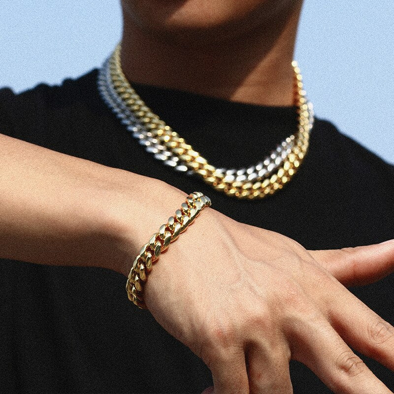 12mm Miami Cuban Link Chain