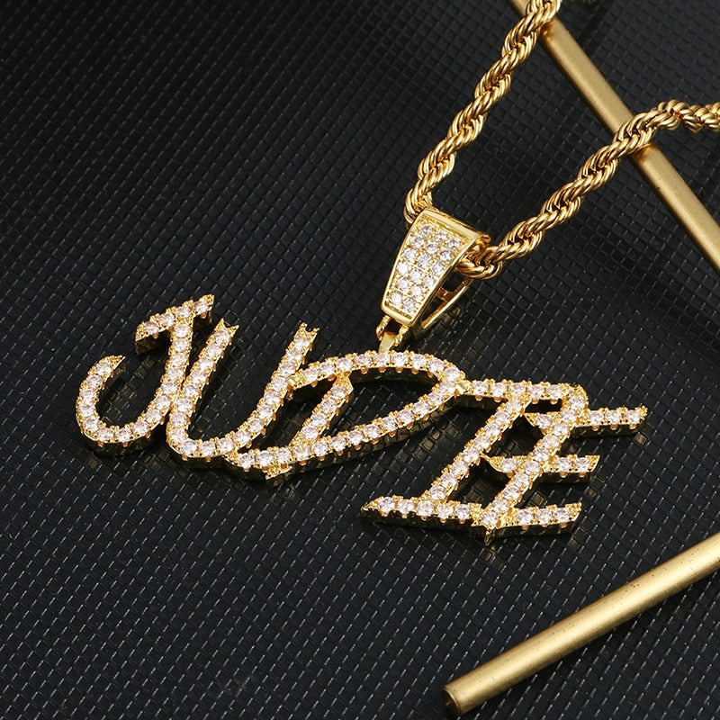 Iced Out Custom Name pendant