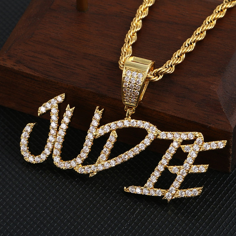 Iced Out Custom Name pendant