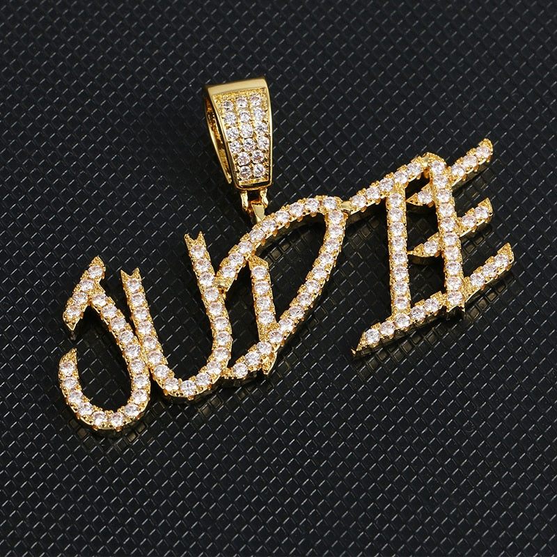 Iced Out Custom Name pendant