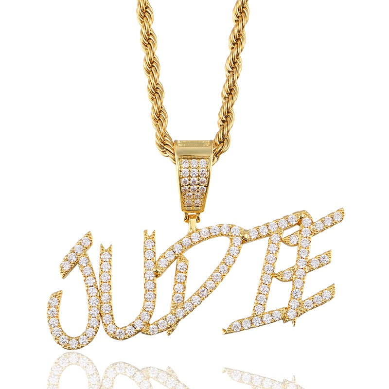 Iced Out Custom Name pendant