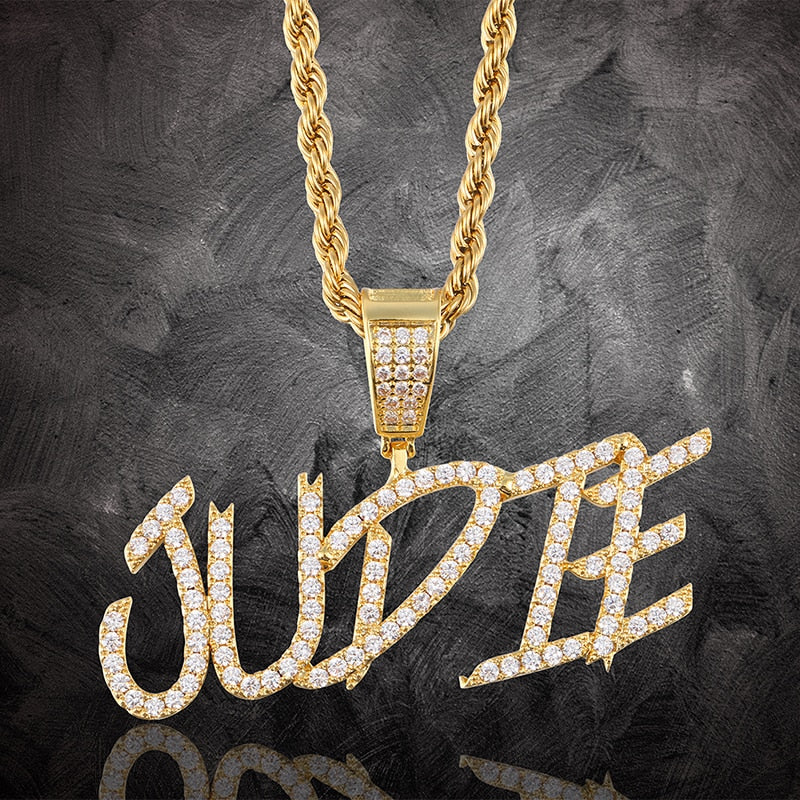 Iced Out Custom Name pendant