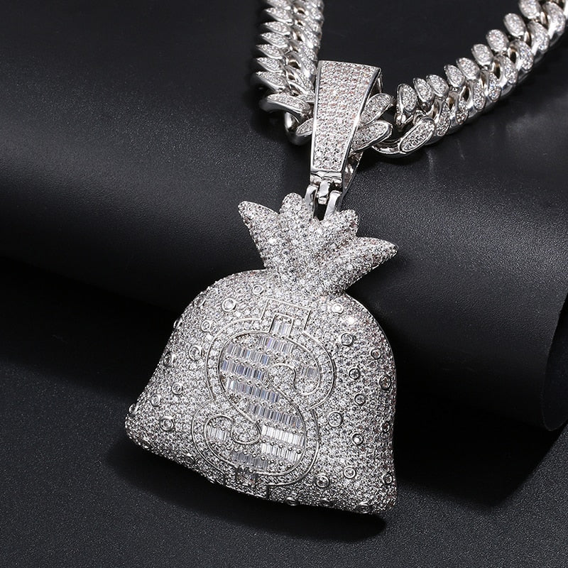 Iced Out Money Stash Pendant