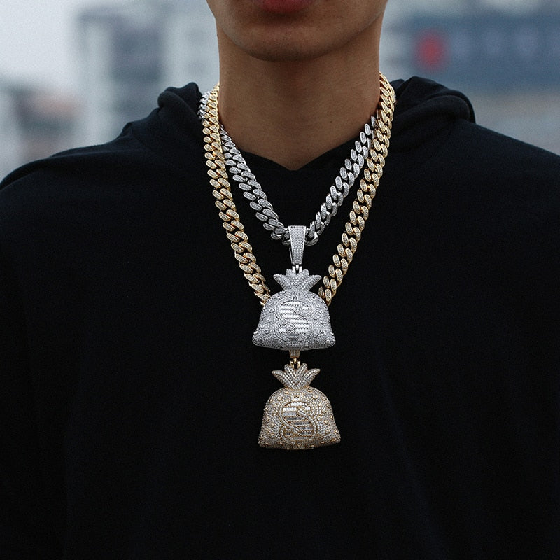 Iced Out Money Stash Pendant