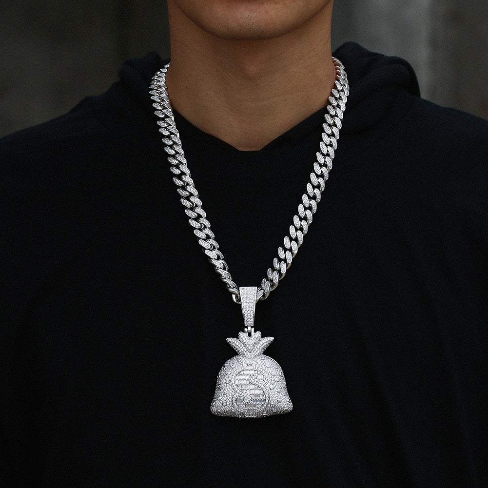 Iced Out Money Stash Pendant