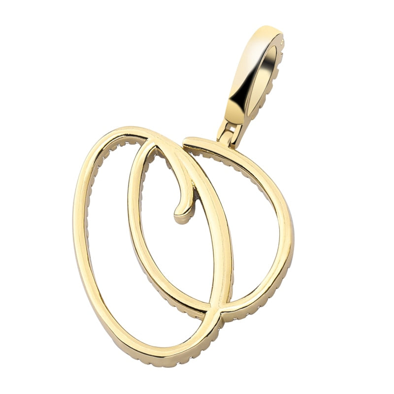 Iced Out Letter Necklace