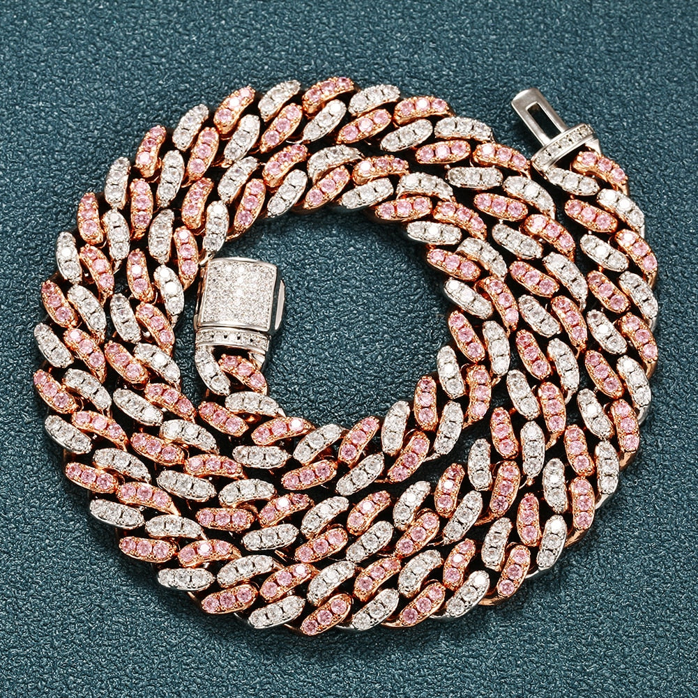 8mm Diamond Cuban Link Chain