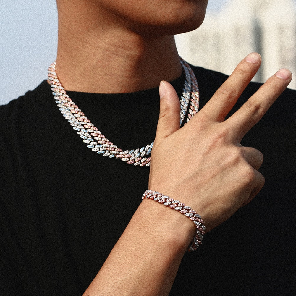 8mm Diamond Cuban Link Chain