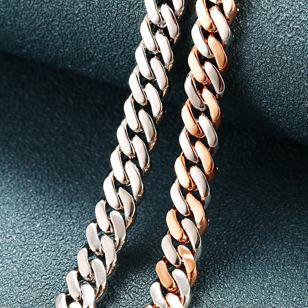 8mm Diamond Cuban Link Chain