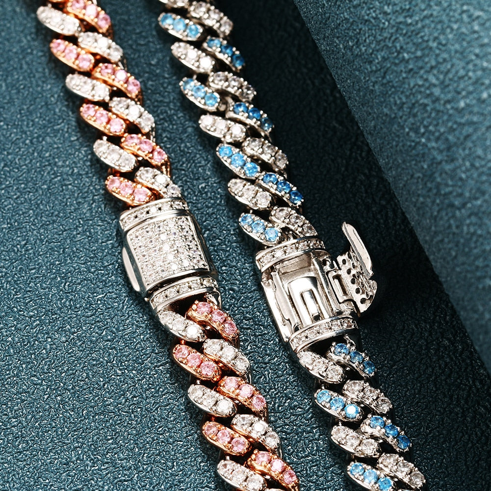 8mm Diamond Cuban Link Chain