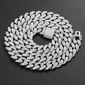 12mm Iced Out Cuban Link Chain