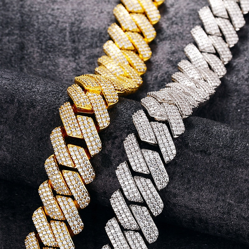 20mm Prong Iced Out Cuban Link chain