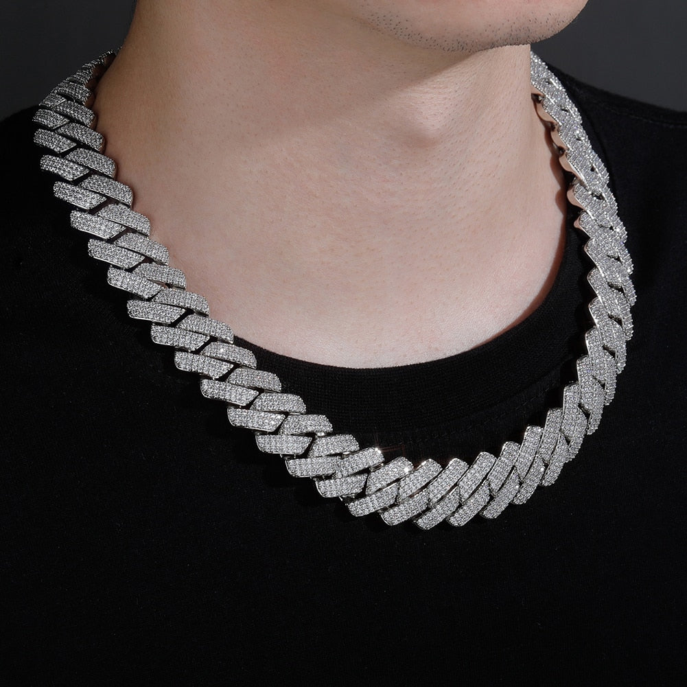 20mm Prong Iced Out Cuban Link chain