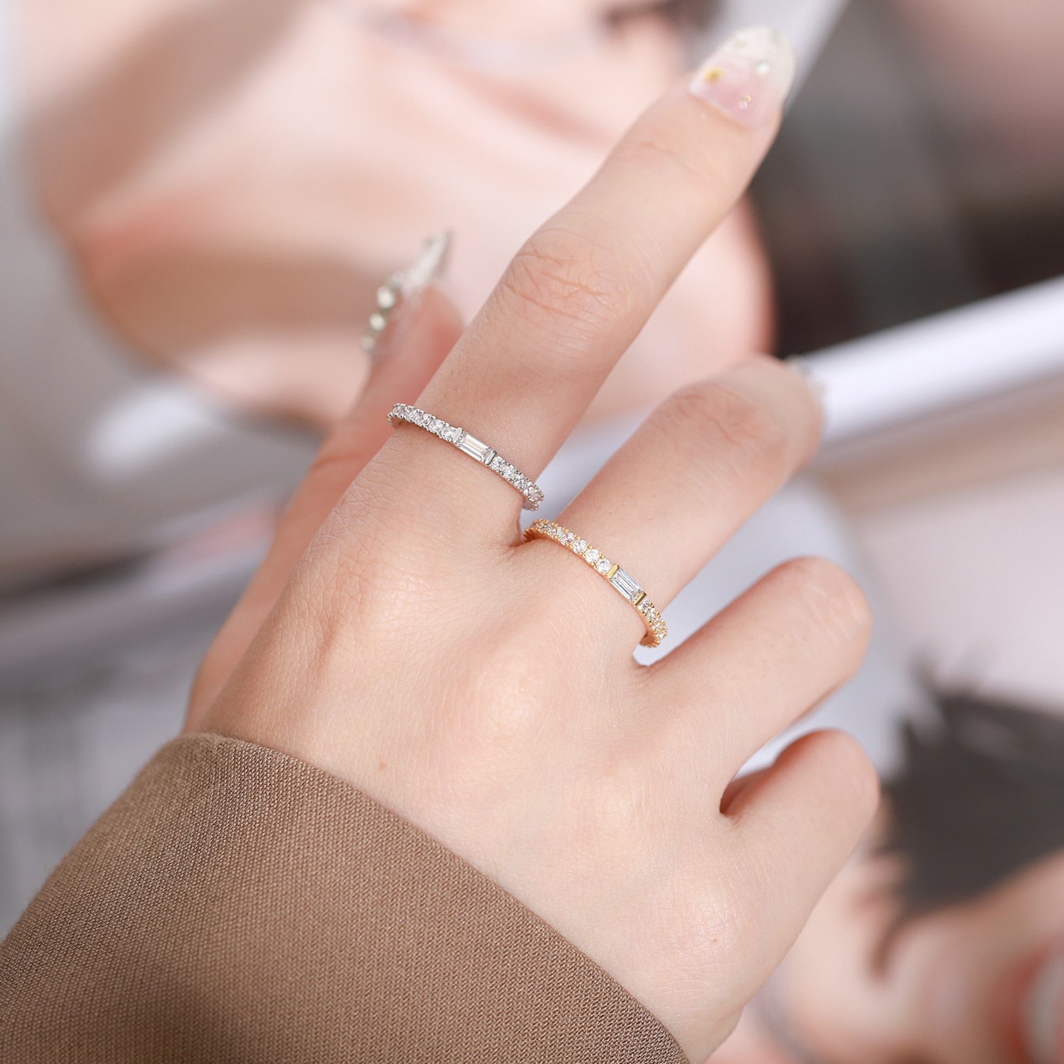 2mm Diamond ring for women