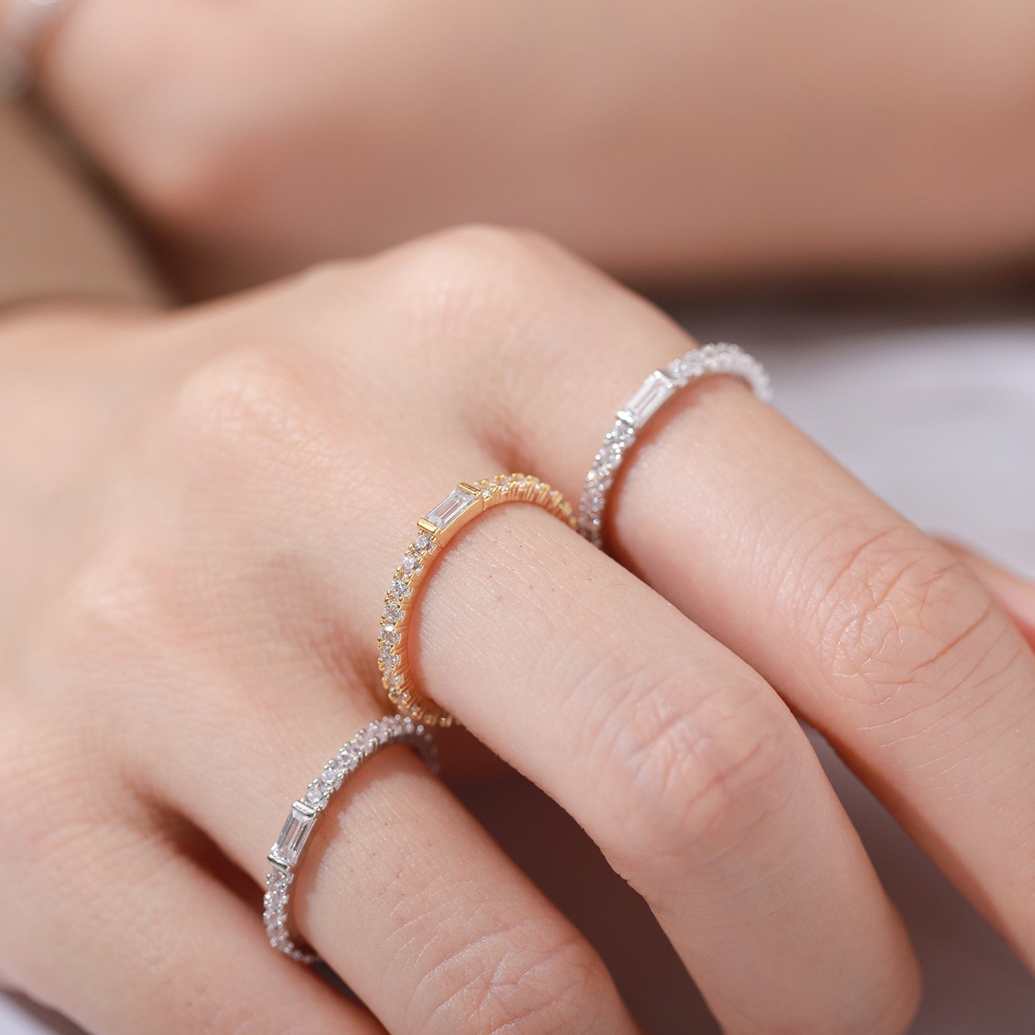 2mm Diamond ring for women