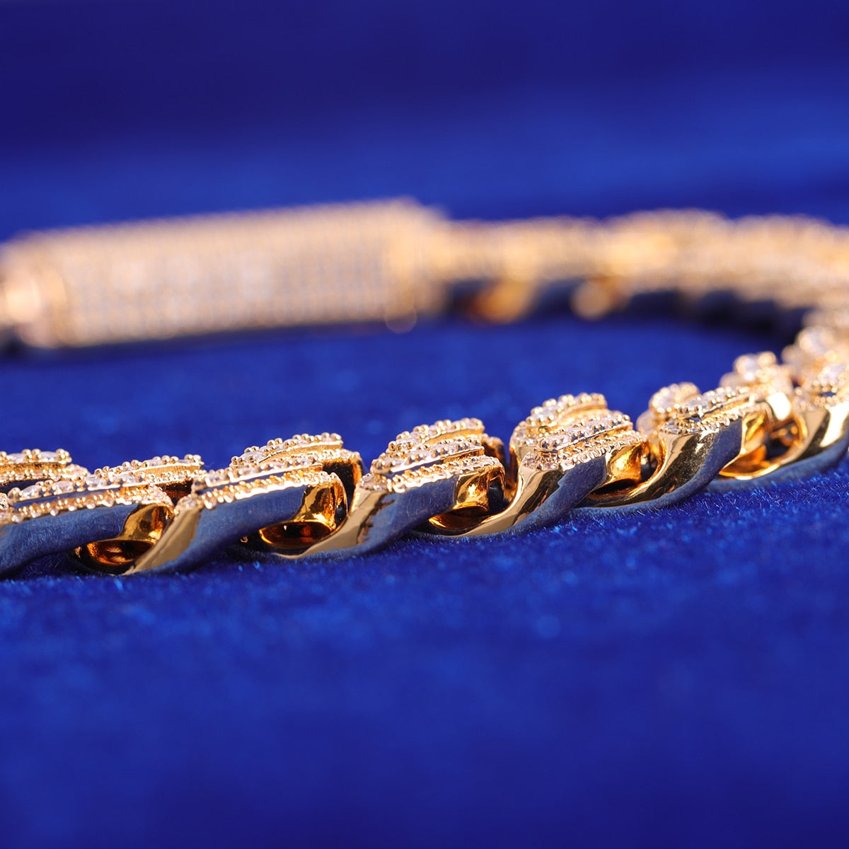 Real Gold Plated Hip Hop Miami 18mm Cuban Link Chain for Man