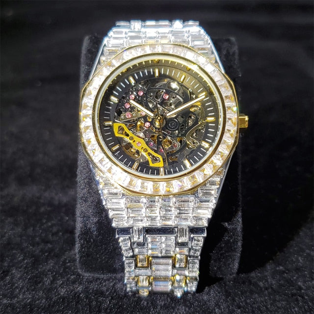 Automatic Men Mechanical Iced Out Watches