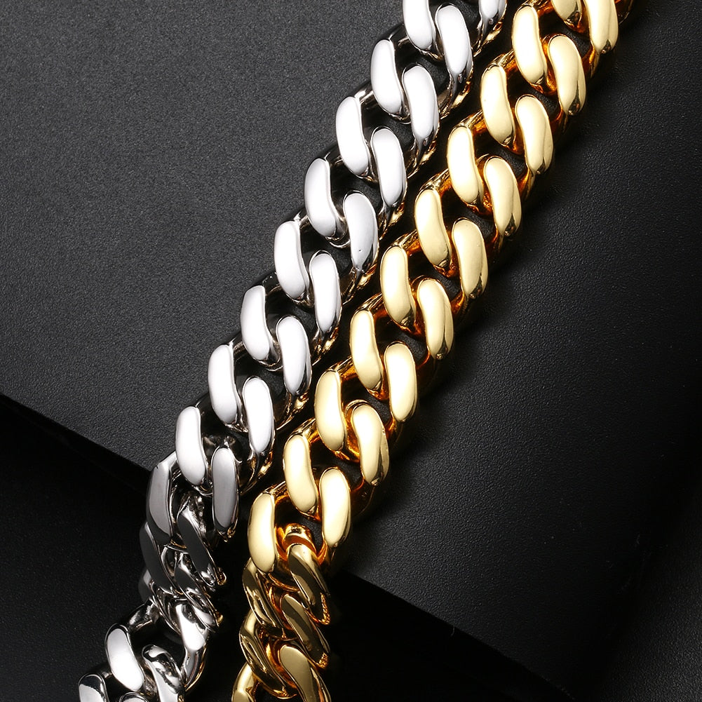 12mm Iced Out Cuban Link Chain