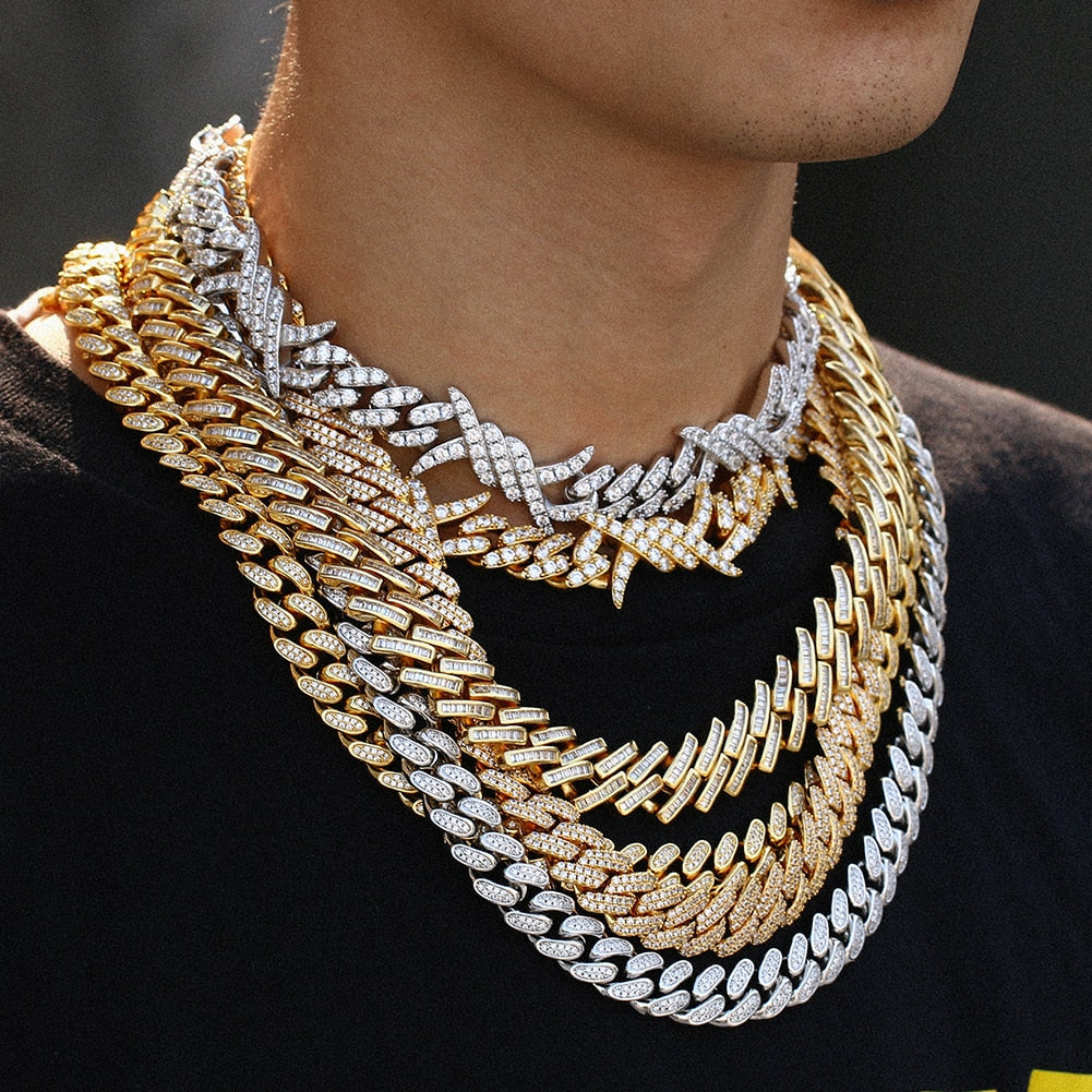 12mm Iced Out Cuban Link Chain