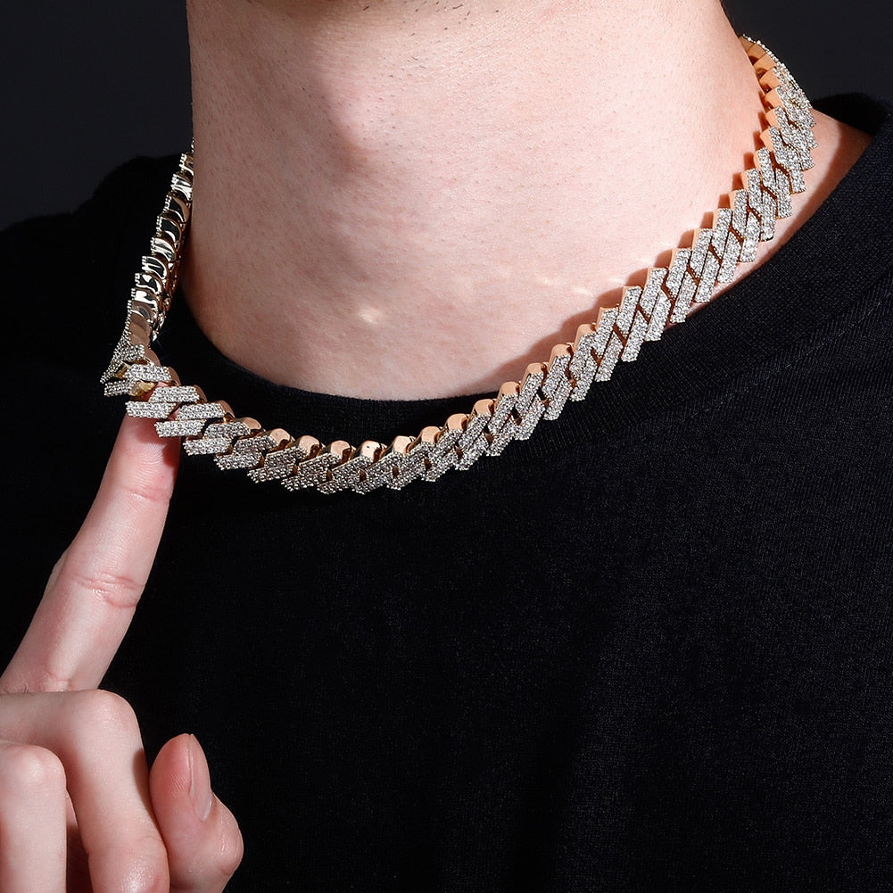 12mm Iced Cuban Link Chain