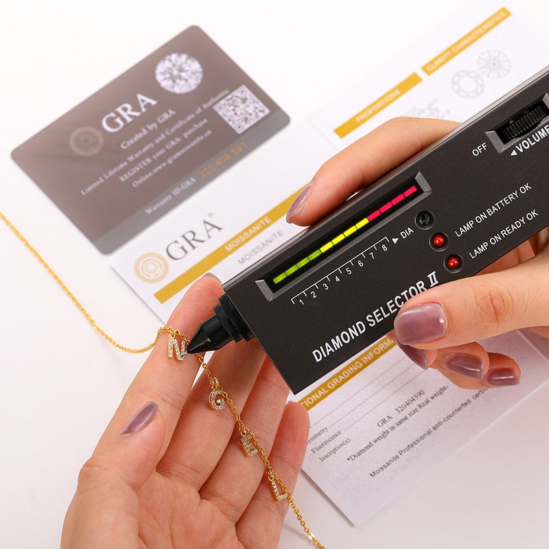 S925 Moissanite Diamond Name Necklace