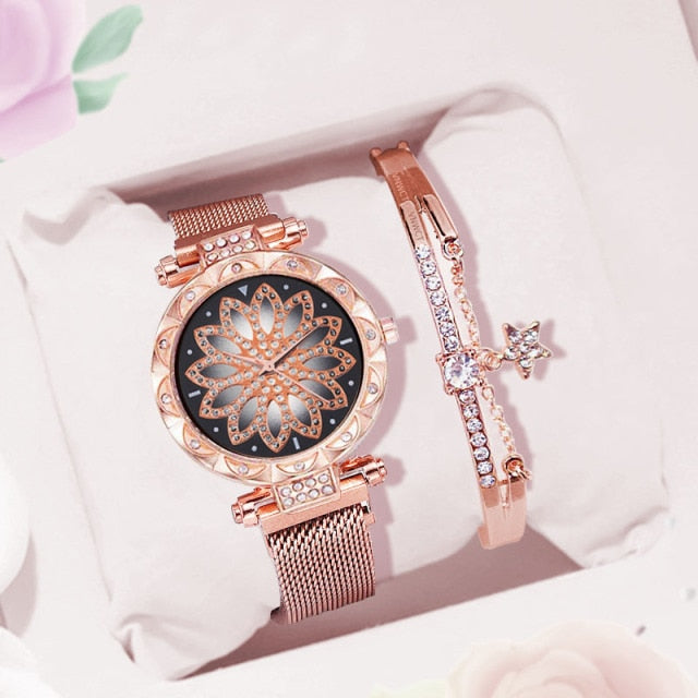Luxury Rose Gold Women Watch